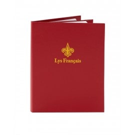 Standard Hardcover Menu Cover, red color
