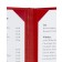 Standard Hardcover Wine Book, red color – Close-up of the inner spine