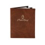 Marble Pattern Menu Cover, butter brown color